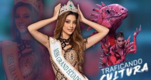 Samantha Quenedit se ‘arrastra’ con un traje de Iguana en el Miss Grand International 1. Samantha Quenedit deslumbró con su traje típico, homenaje a la especie en peligro de Galápagos.