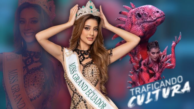 1. Samantha Quenedit deslumbró con su traje típico, homenaje a la especie en peligro de Galápagos.